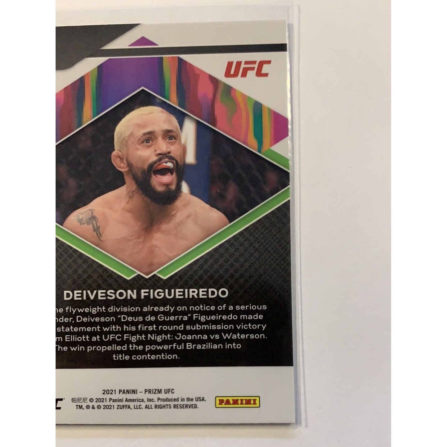  2021 Panini Prizm Deiveson Figueiredo Fearless Insert  Local Legends Cards & Collectibles