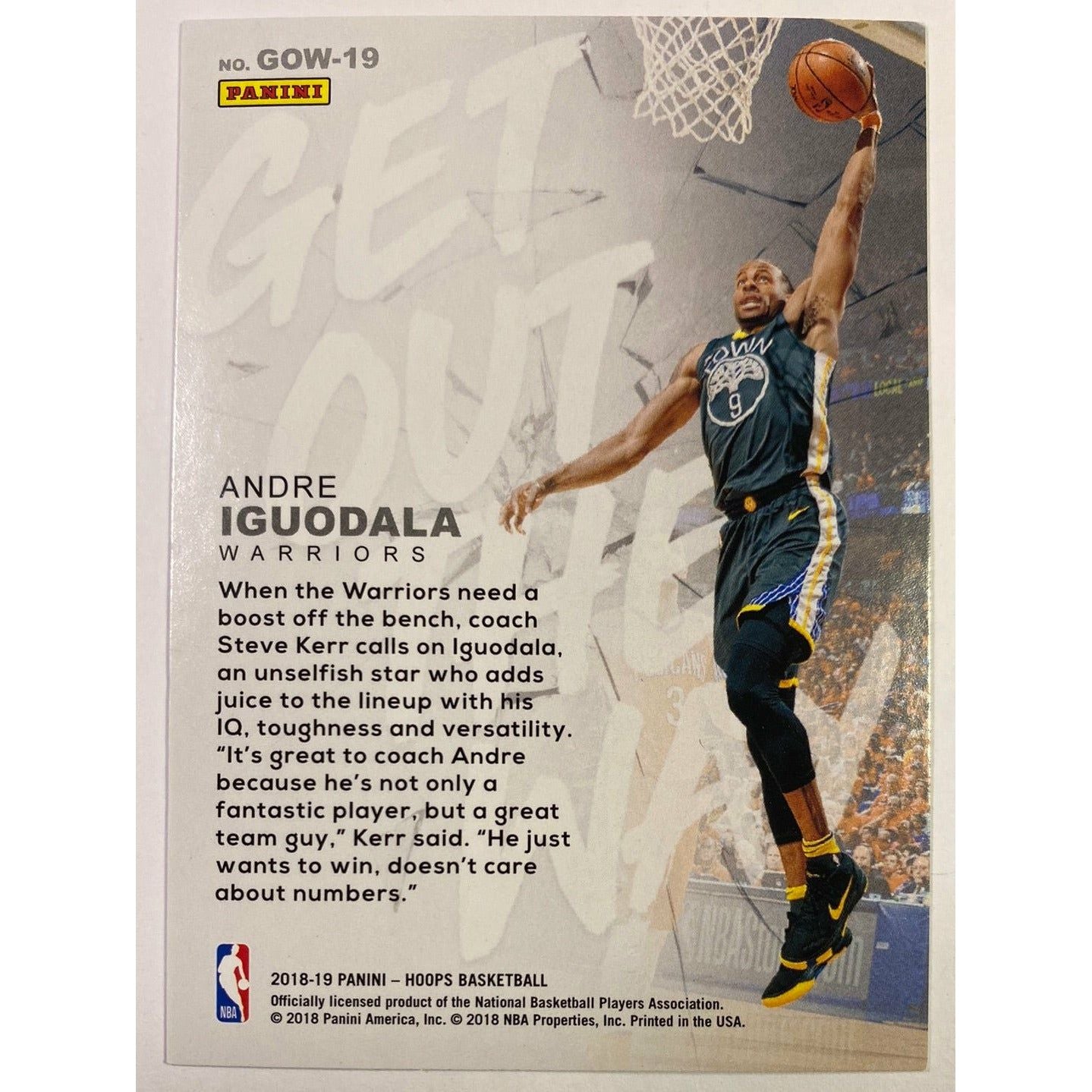2018-19 Hoops Andre Iguodala Get Out The Way