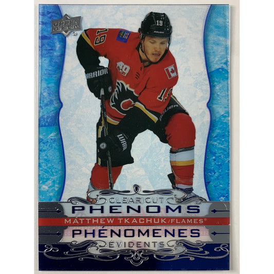 2020-21 Tim Hortons Matthew Tkachuk Clear Cut Phenoms