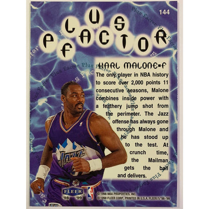 1998-99 Fleer Tradition Karl Malone Plus Factor