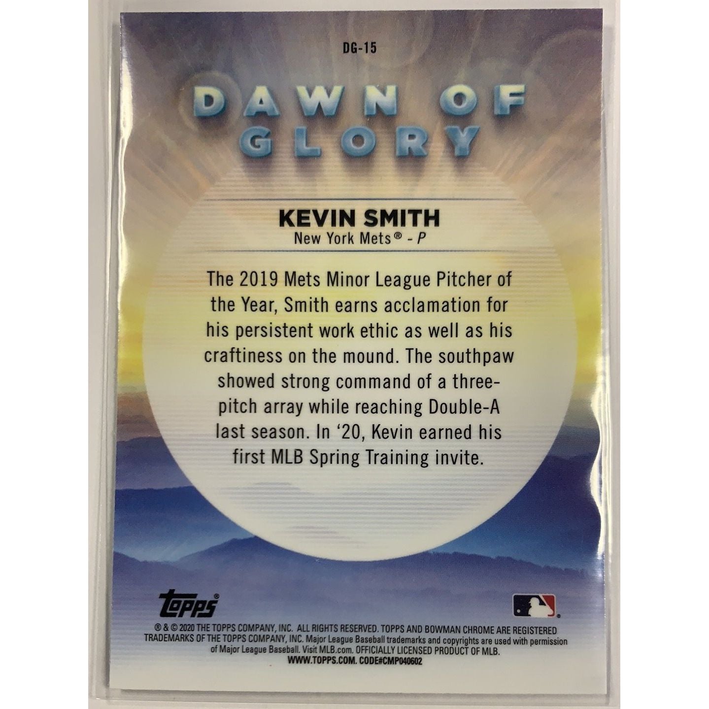  2020 Bowman Chrome Smith Dawn of Glory Mojo Refractor  Local Legends Cards & Collectibles