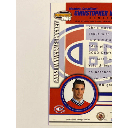 2003-04 Pacific Invincible Chris Higgins Rookie Card