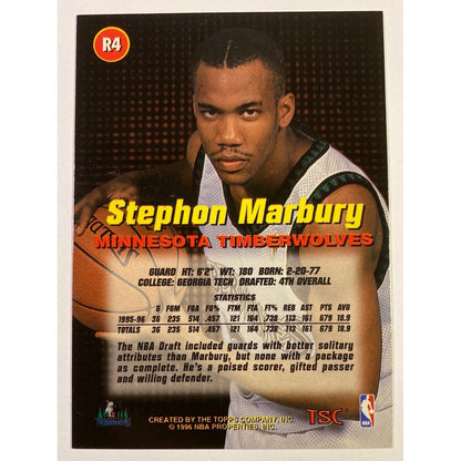 1996-97 Topps Stadium Club Stephon “Starbury” Marbury RC