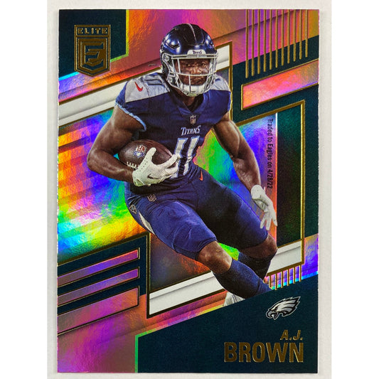 2022 Donruss Elite A.J. Brown Pink Parallel