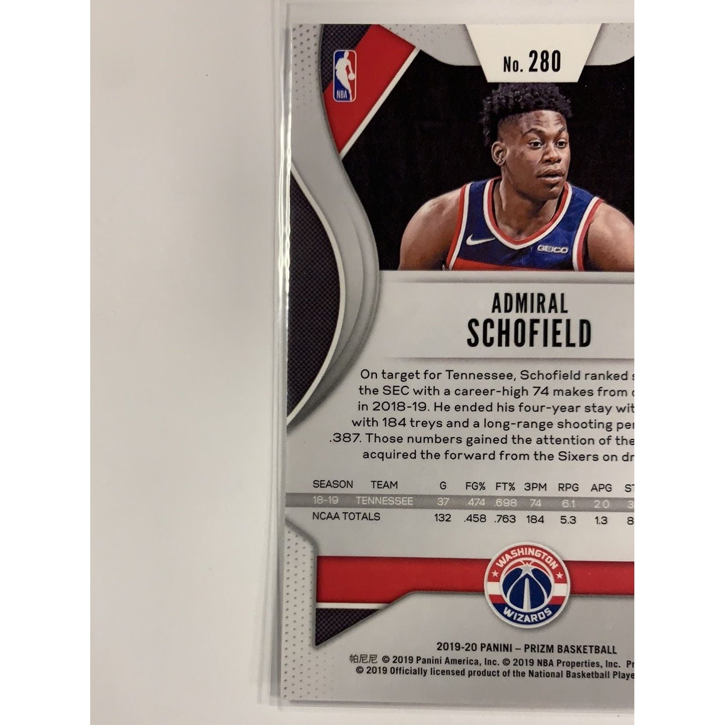  2019-20 Panini Prizm Admiral Schofield RC  Local Legends Cards & Collectibles
