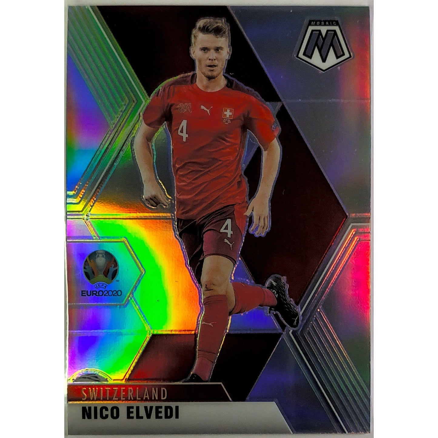 2021 Mosaic UEFA Nico Elvedi Silver Prizm