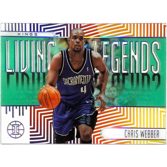 2019-20 Illusions Living Legends Chris Webber Emerald Acetate-Local Legends Cards & Collectibles