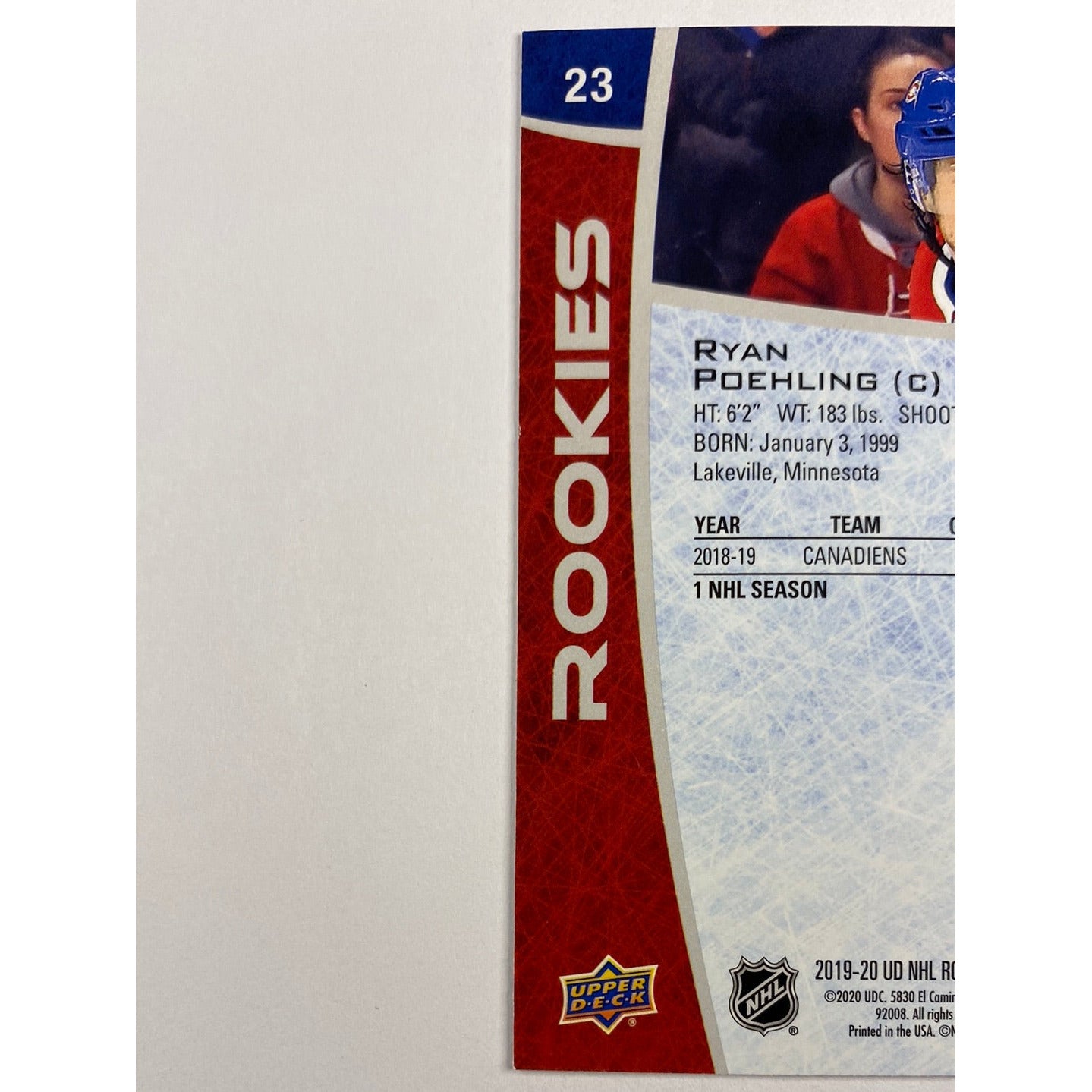 2019-20 Box Set Ryan Poeling RC