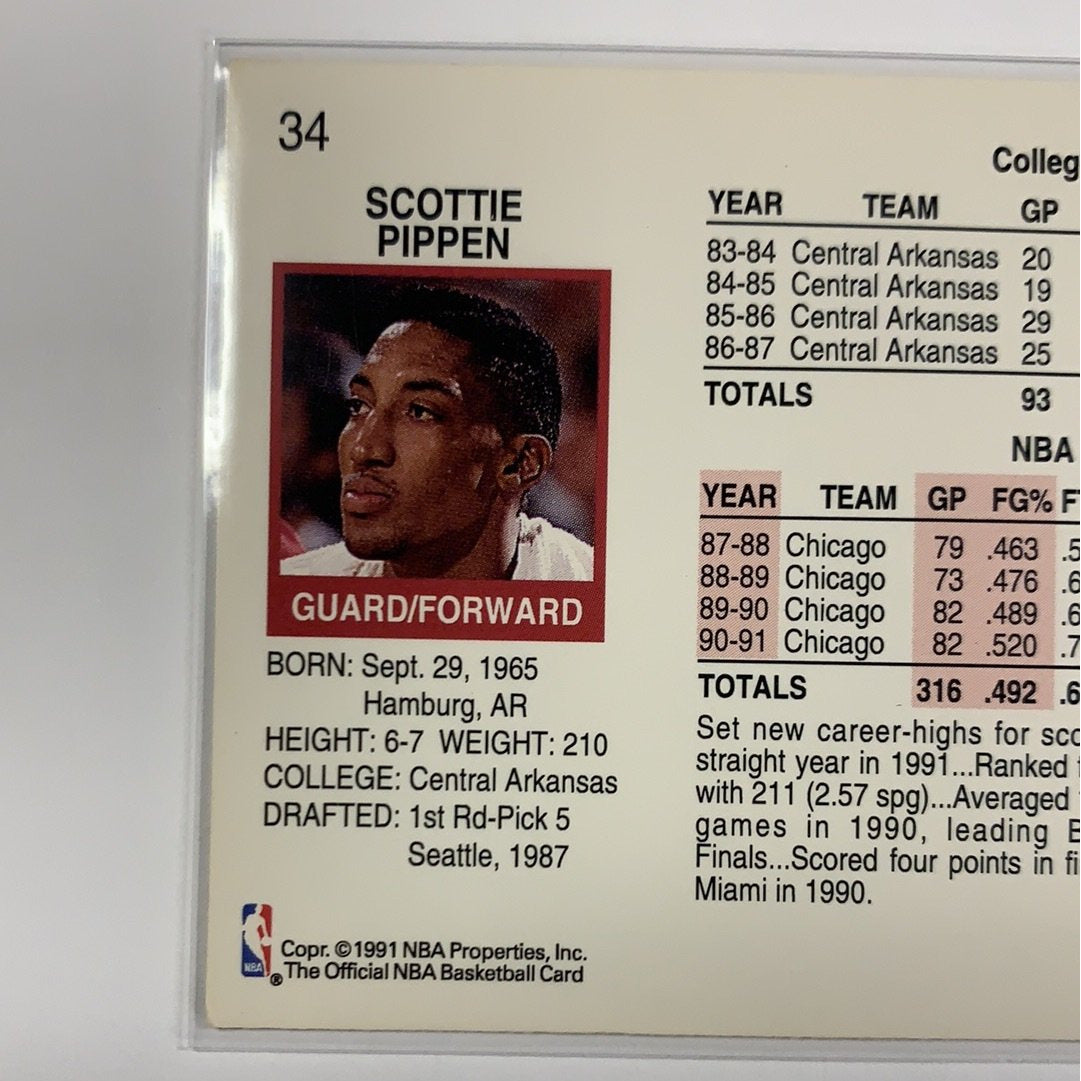  1991 NBA Hoops Scottie Pippen Base #34  Local Legends Cards & Collectibles