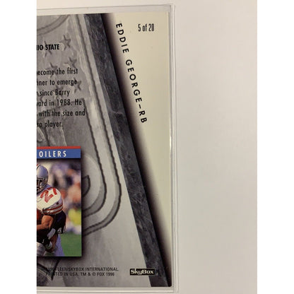  1996 Fleer Eddie George Same Game More Attitude  Local Legends Cards & Collectibles