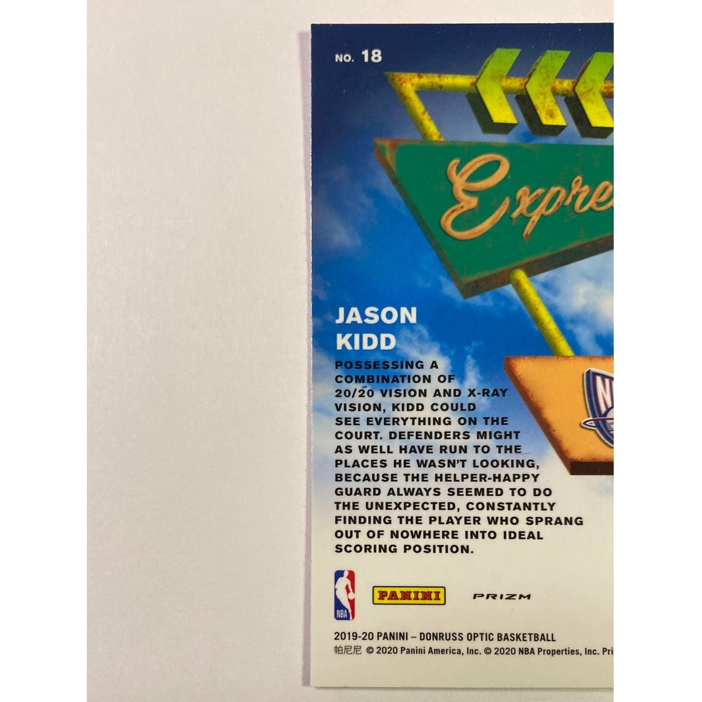  2019-20 Donruss Optic Jason Kidd Express Lane Silver Holo Prizm  Local Legends Cards & Collectibles