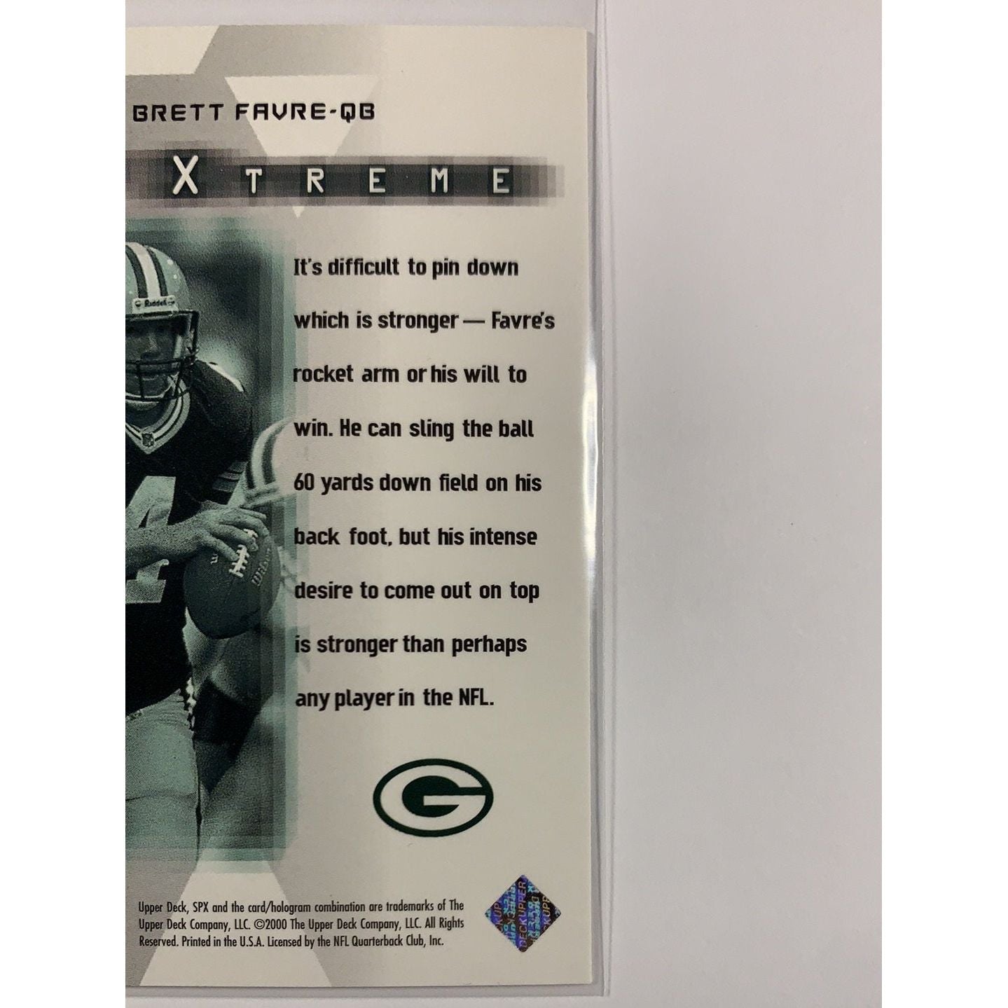  2000 SPx Brett Favre SP Xtreme  Local Legends Cards & Collectibles