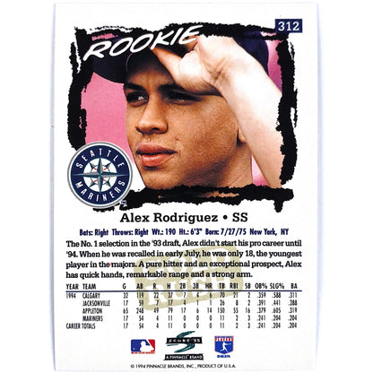 1995 Score Alex Rodriguez Gold Foil RC