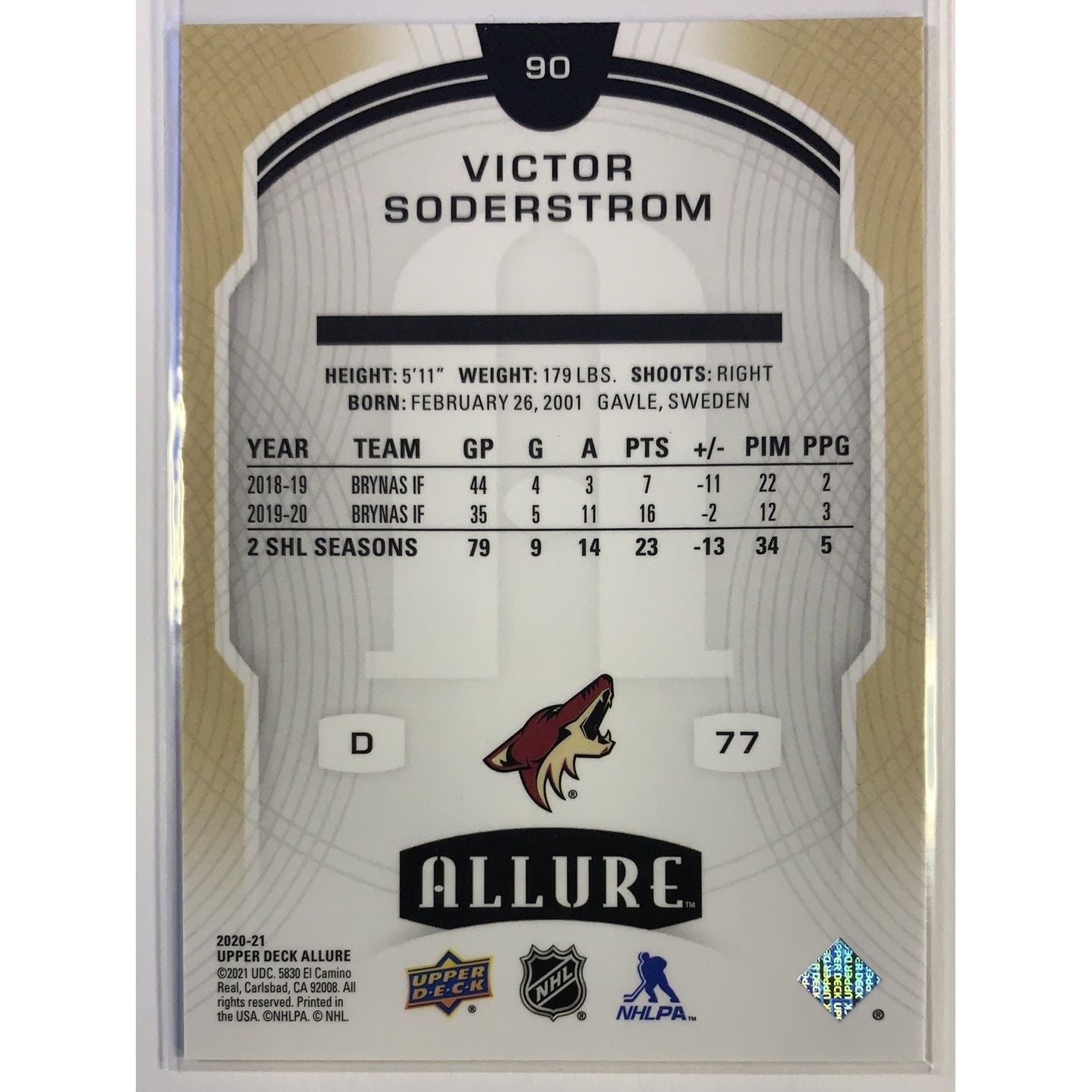  2020-21 Allure Victor Soderstrom Rookie Card  Local Legends Cards & Collectibles