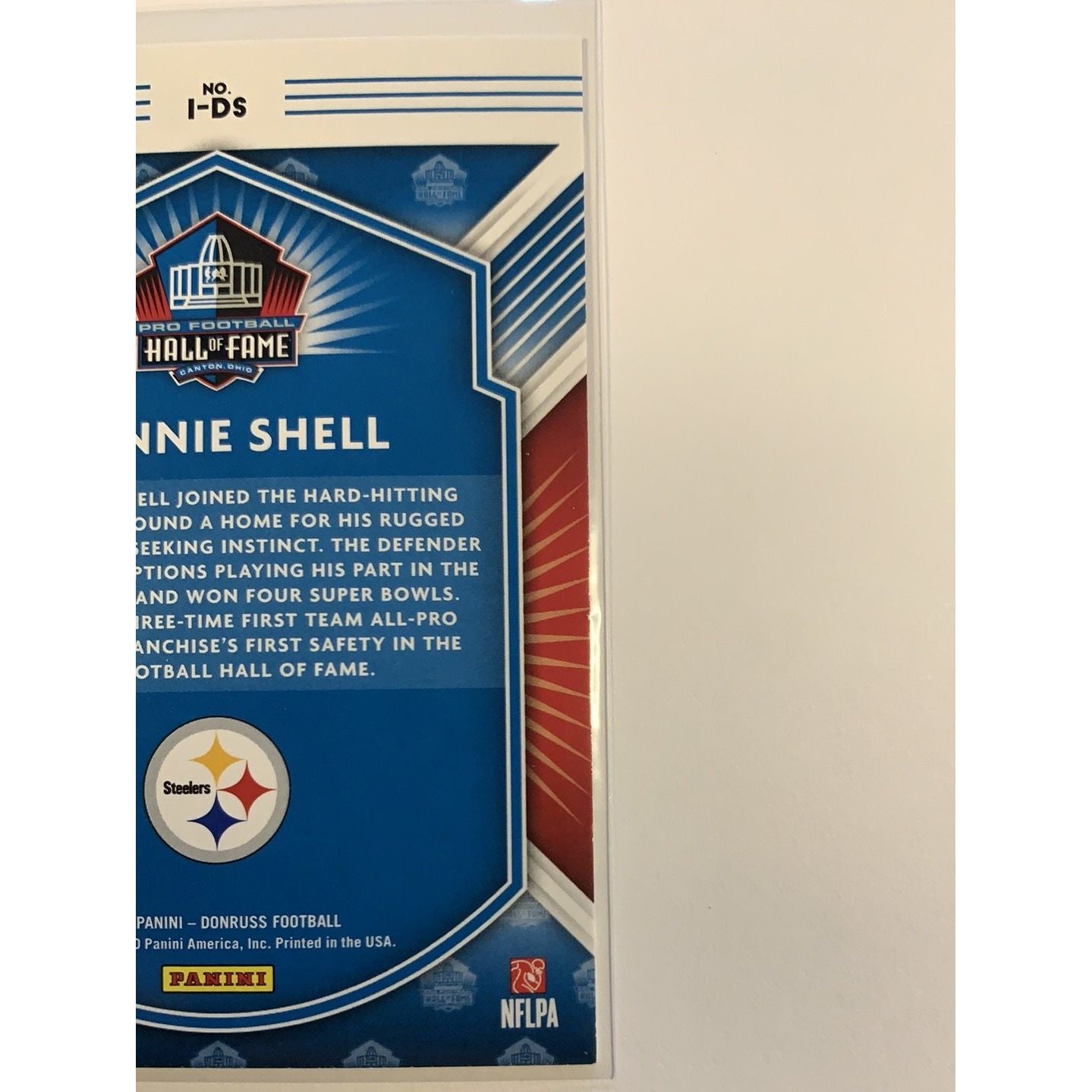  2020 Donruss Donnie Shell Inducted  Local Legends Cards & Collectibles