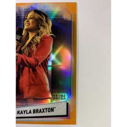  2021 Topps Chrome WWE Kayla Braxton Orange /25  Local Legends Cards & Collectibles