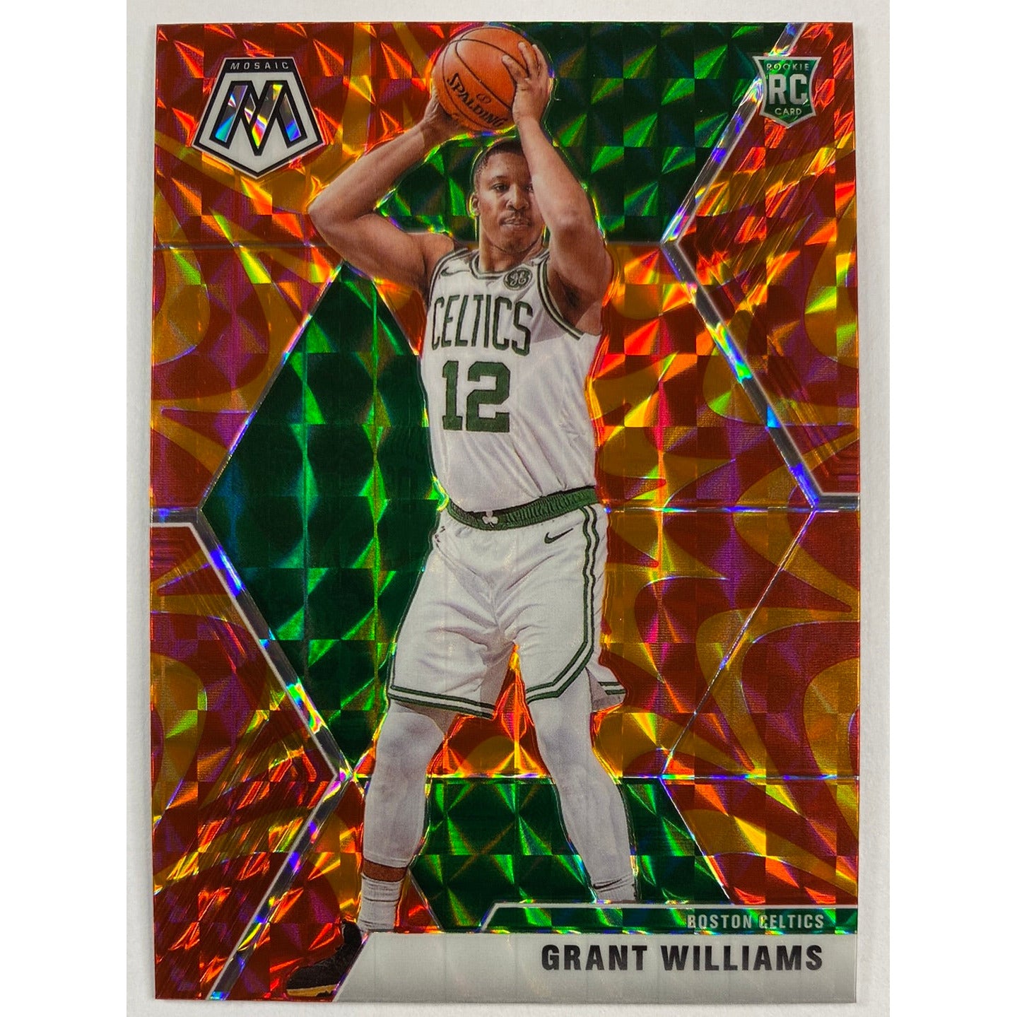 2019-20 Mosaic Grant Williams Orange Reactive Prizm RC | Local Legends Cards & Collectibles