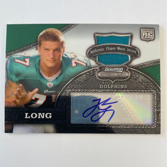 2008 Topps Jake Long Rookie Patch Auto