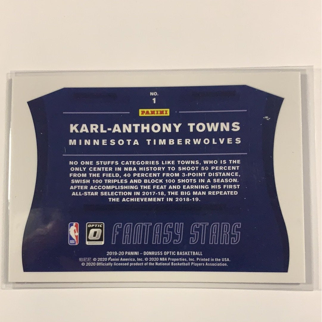  2019-20 Donruss Optic Karl-Anthony Towns Fantasy Stars  Local Legends Cards & Collectibles