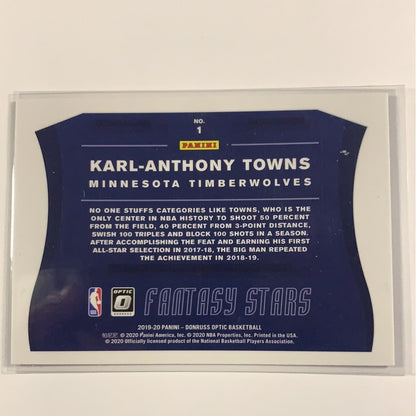  2019-20 Donruss Optic Karl-Anthony Towns Fantasy Stars  Local Legends Cards & Collectibles
