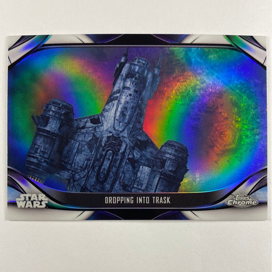 Topps Chrome The Mandalorian Dropping Into Trask Refractor