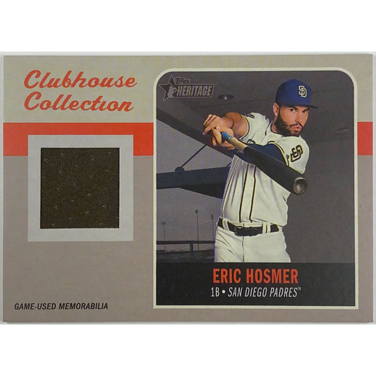 2019 Topps Heritage Eric Hosmer Clubhouse Collection Game Used Relic