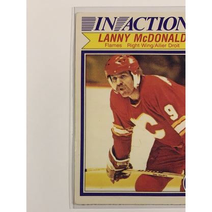 1982-83 O-Pee-Chee Lanny McDonald In Action  Local Legends Cards & Collectibles