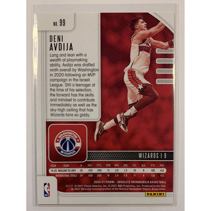 2020-21 Panini Absolute Memorabilia Deni Avdija RC  Local Legends Cards & Collectibles