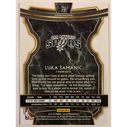 2019-20 Select Luka Samanic Concourse Level RC
