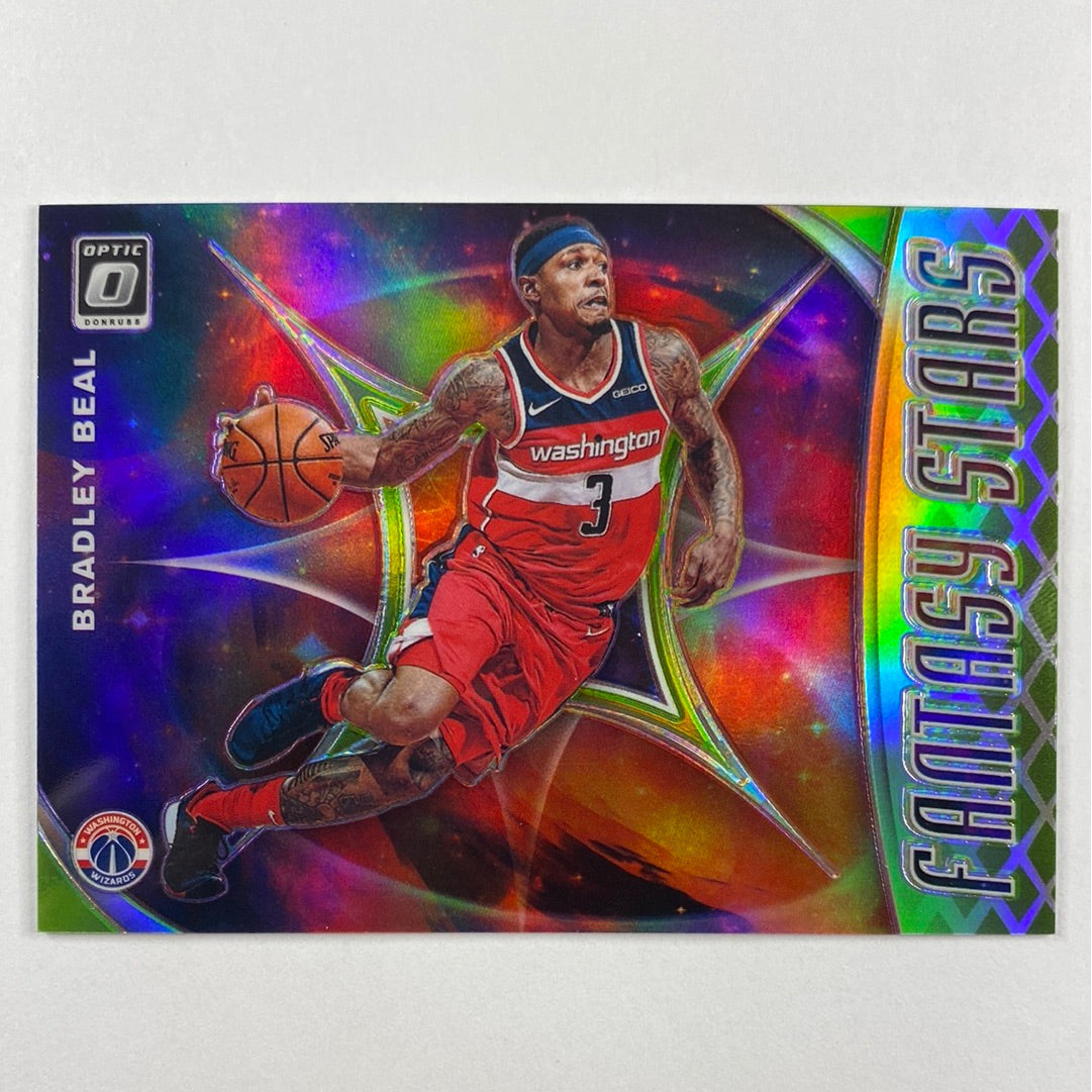 2019-20 Donruss Optic Bradley Beal Fantasy Stars Green Holo Prizm 50/149