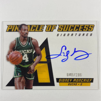 2013-14 Pinnacle Sidney Moncrief Pinnacle of Success Clear Cut Auto /199