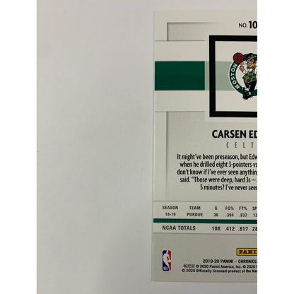 2019-20 Chronicles Carsen Edwards Rookie Card