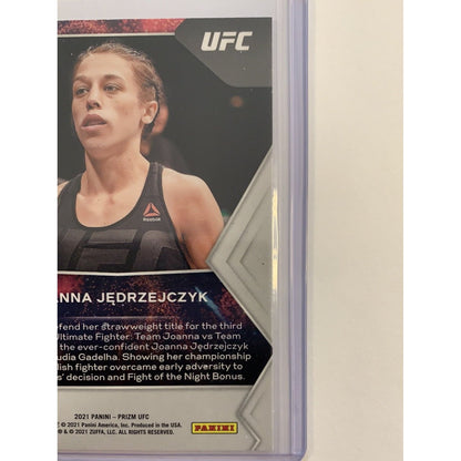  2021 Panini Prizm UFC Joanna Jedrzejczyk Fireworks  Local Legends Cards & Collectibles