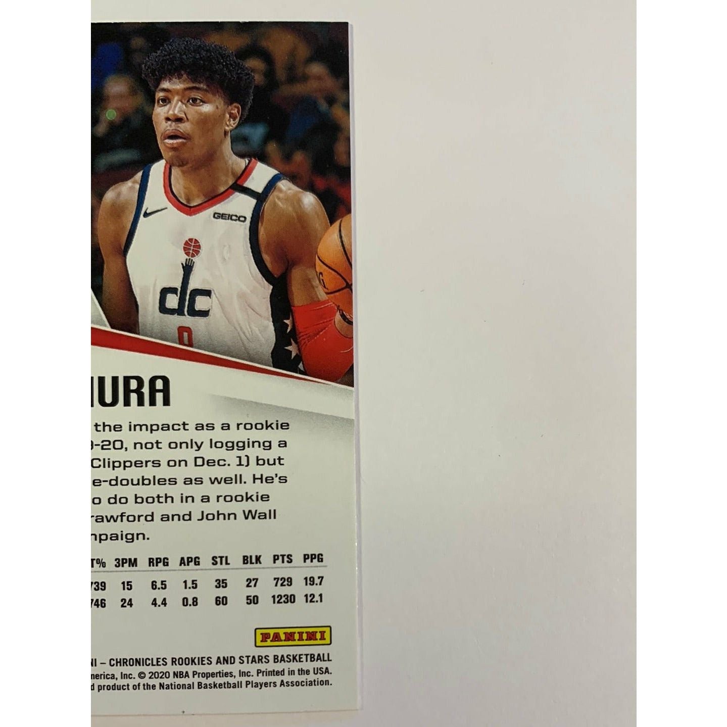 2019-20 Rookies And Stars Rui Hachimura RC