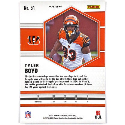 2021 Mosaic Tyler Boyd Pink Mosaic Prizm