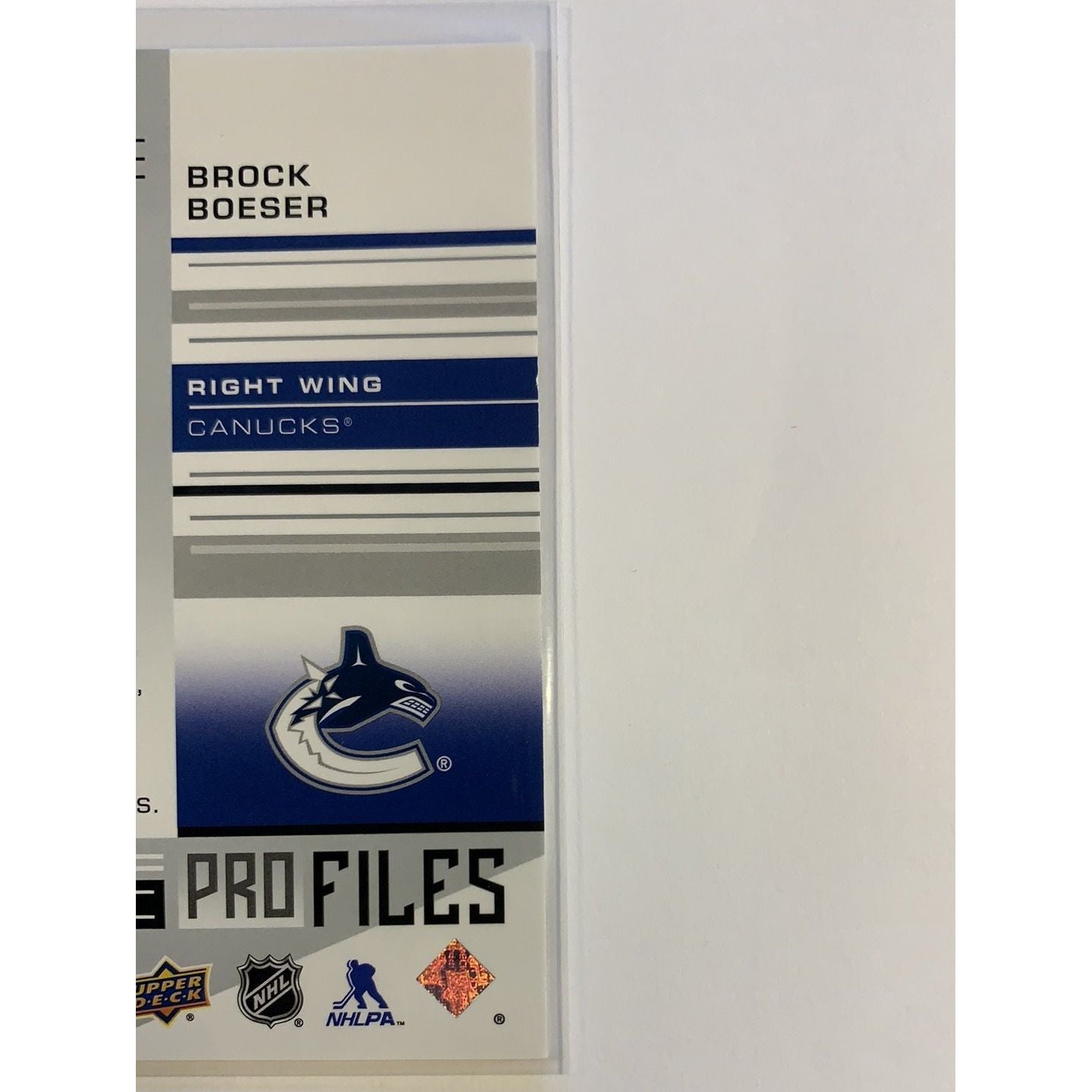  2019-20 SP Brock Boeser Authentic Pro Files  Local Legends Cards & Collectibles