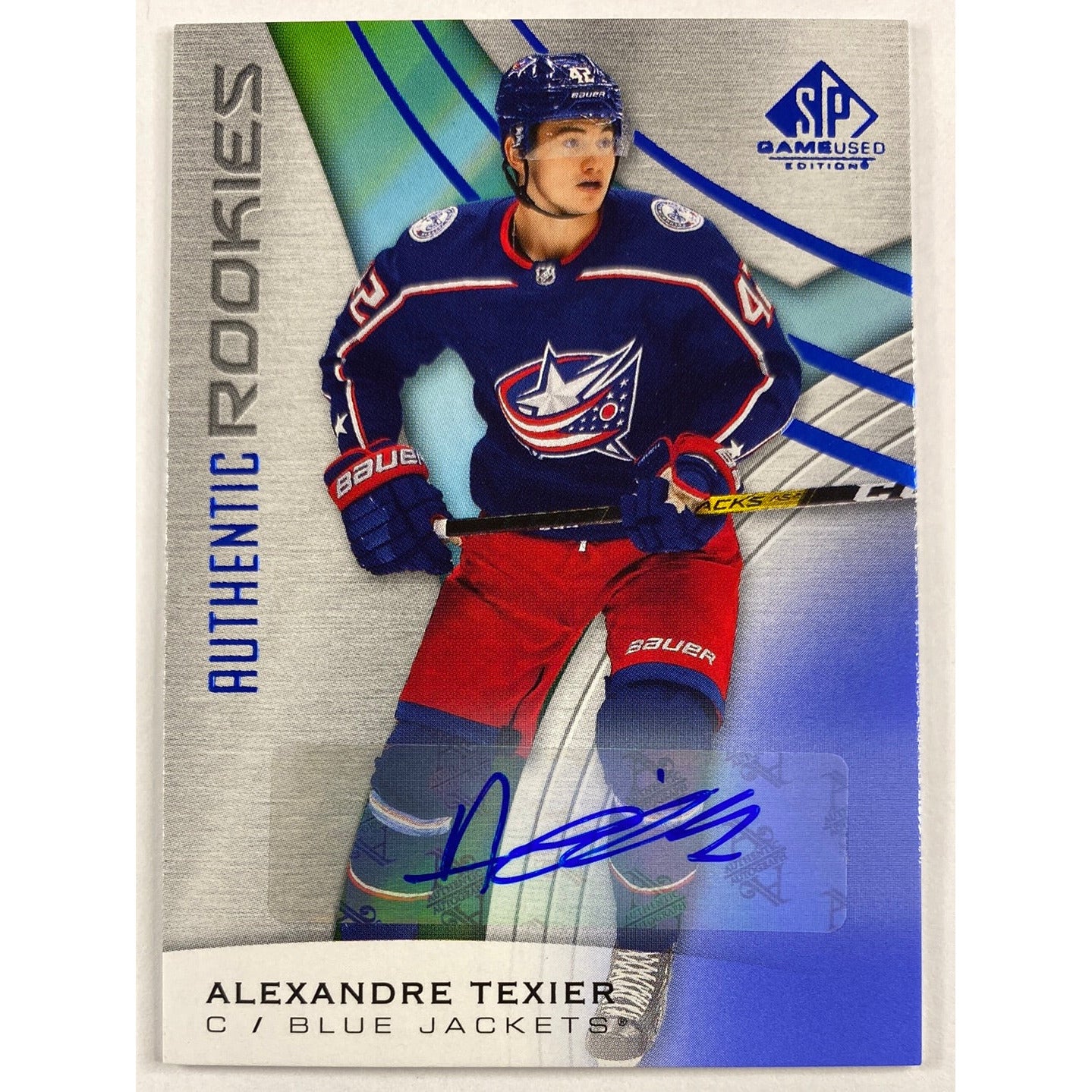 2019-20 SP Game Used Alexander Texier Authentic Rookies Auto