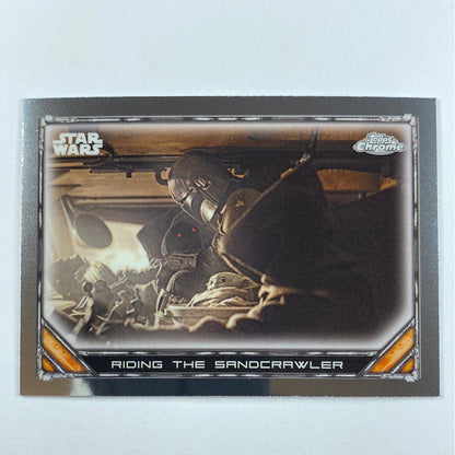 Topps Chrome The Mandalorian Riding the Sandcrawler