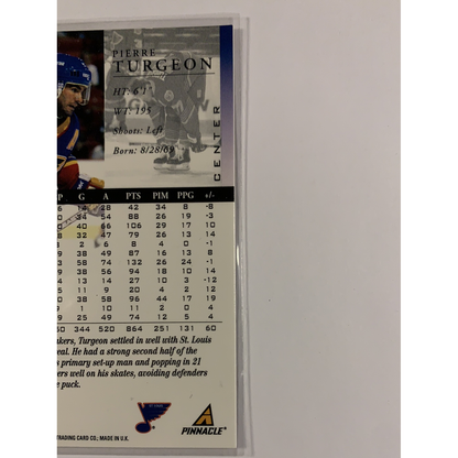  1997-98 Pinnacle Pierre Turgeon Artist Proof  Local Legends Cards & Collectibles