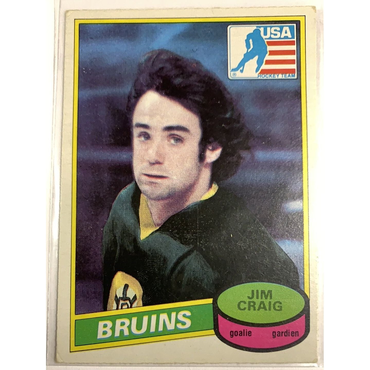  1980-81 O-Pee-Chee Jim Craig Team USA Insert  Local Legends Cards & Collectibles
