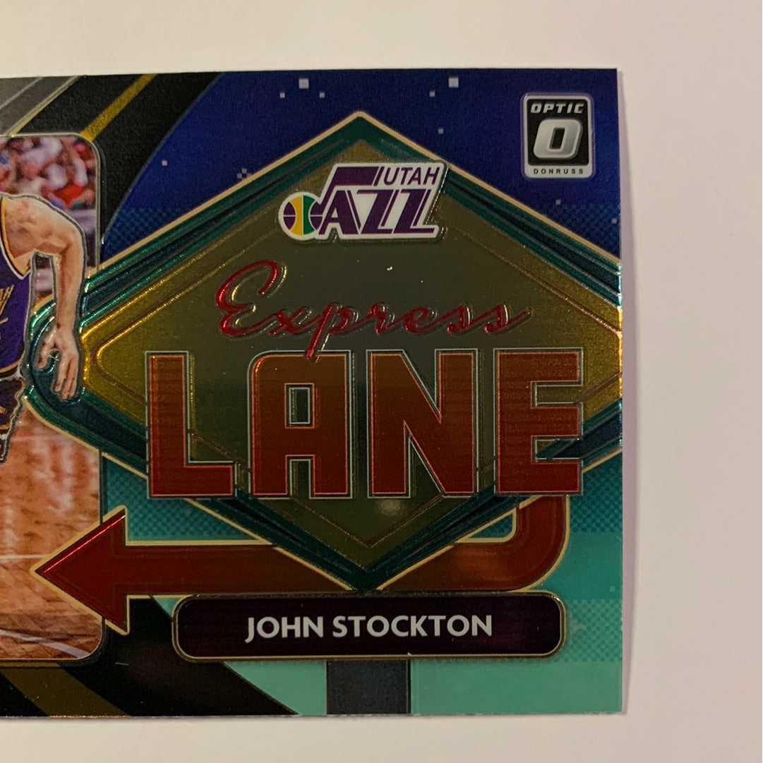 2020-21 Donruss Optic John Stockton Express Lane