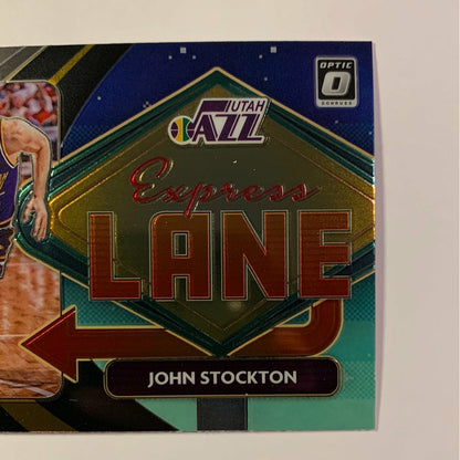 2020-21 Donruss Optic John Stockton Express Lane