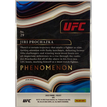 2022 Select Jiri Prochazka Phenomenon Flash Prizm