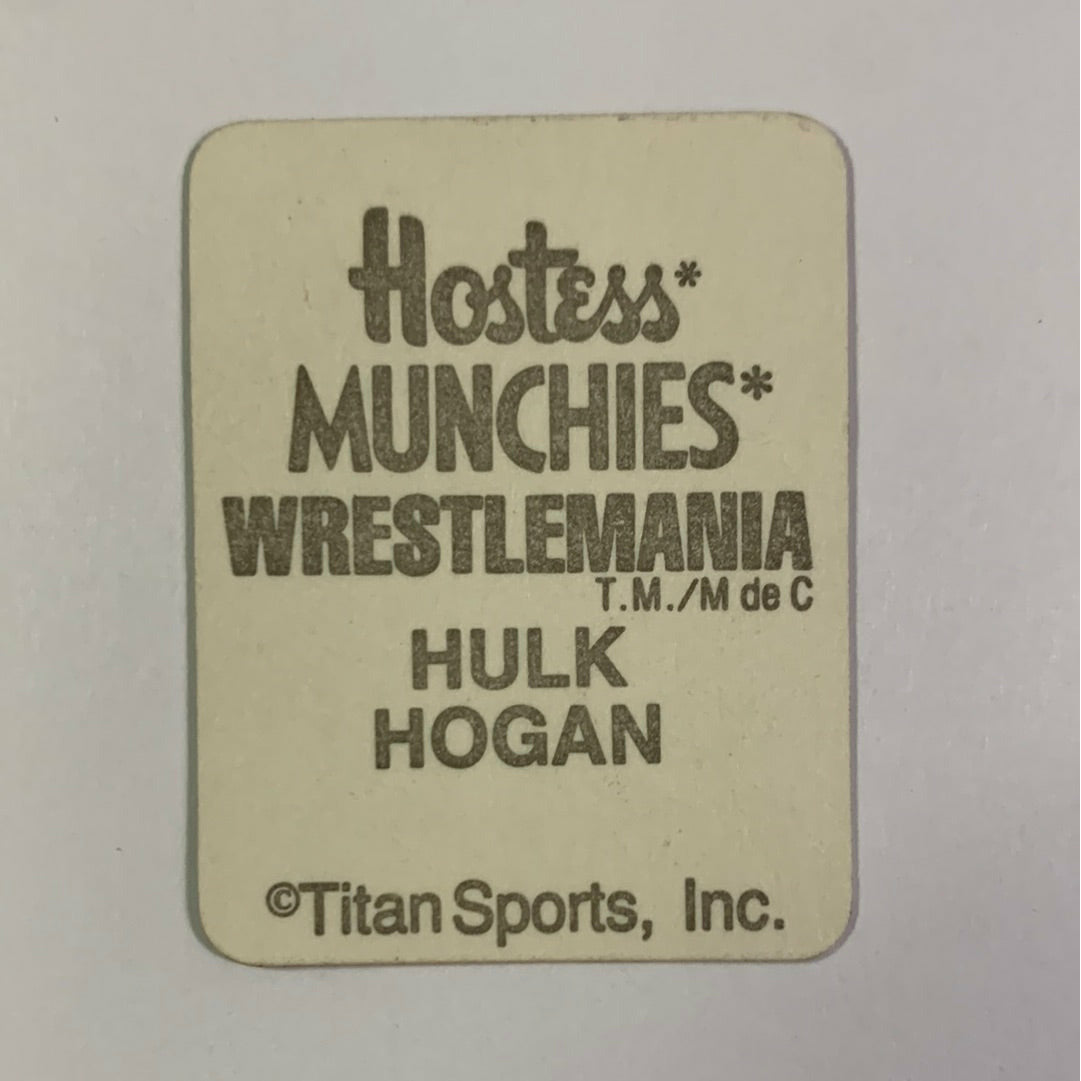 1987 Hostess Hulk Hogan Munchies Stickers