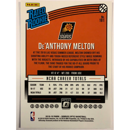 2018-19 Donruss De’Anthony Melton Rated Rookie