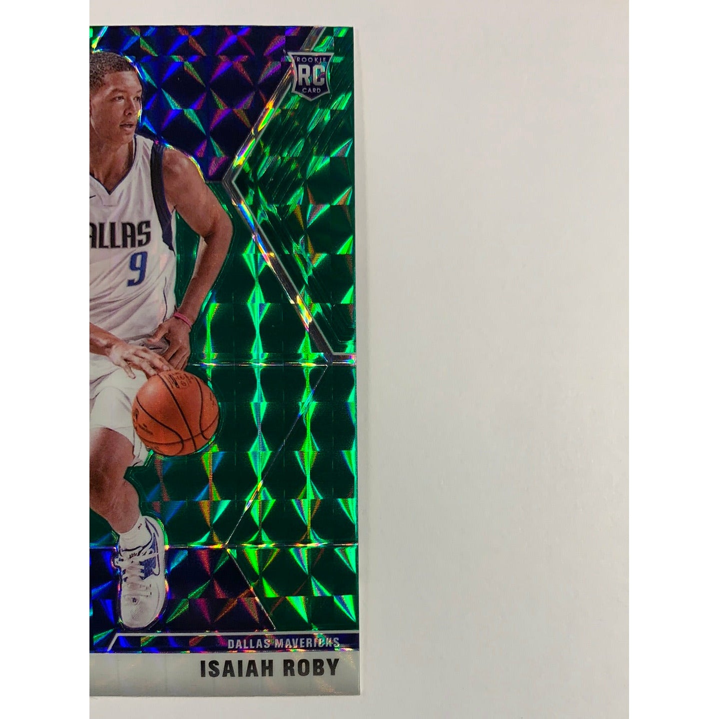 2019-20 Mosaic Isaiah Roby Green Mosaic Prizm RC