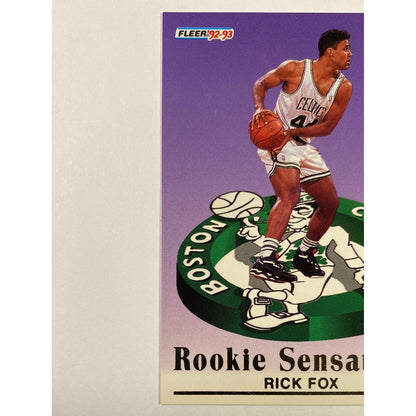  1992-93 Fleer Rick Fox Rookie Sensations  Local Legends Cards & Collectibles