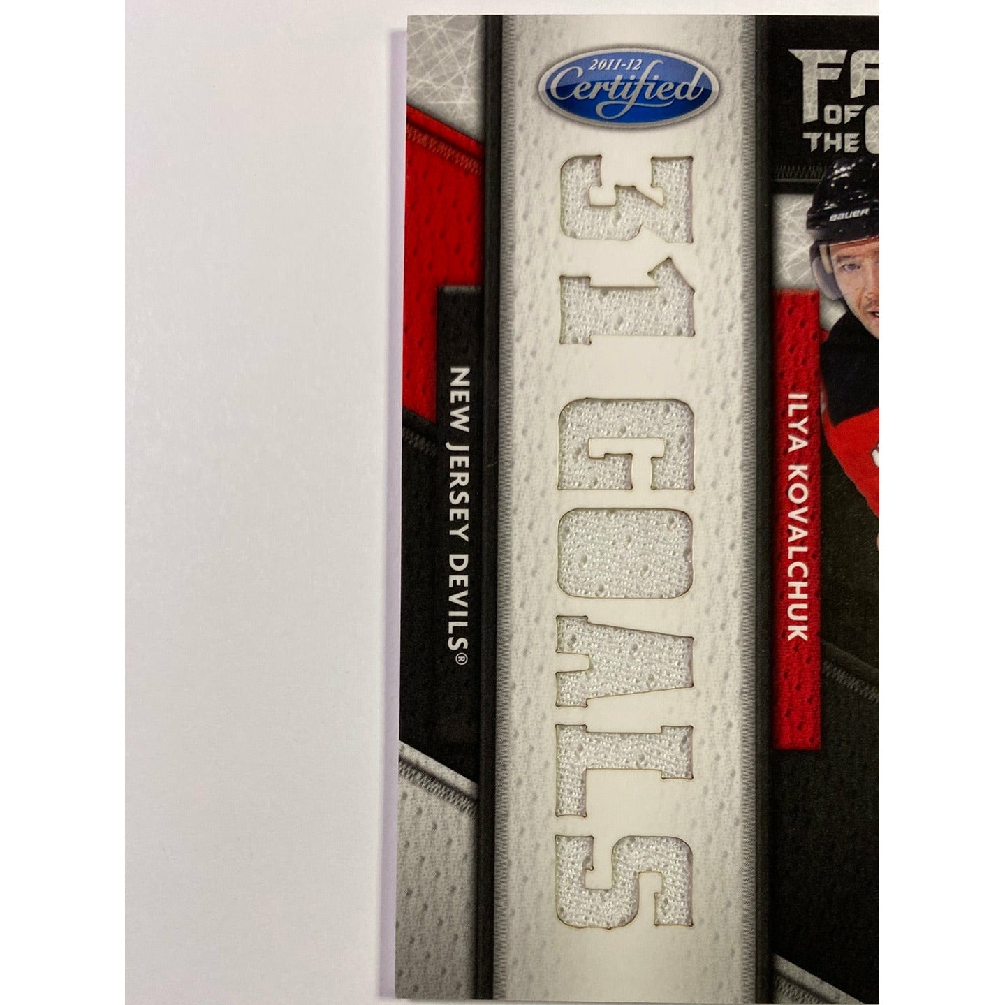  2011-12 Panini Certified Ilya Kovalchuk Fabric of the Game “31 Goals” Patch /25  Local Legends Cards & Collectibles
