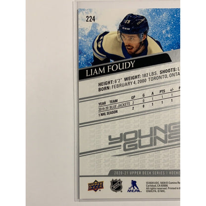 2020-21 Upper Deck Series 1 Liam Foudy Young Guns  Local Legends Cards & Collectibles