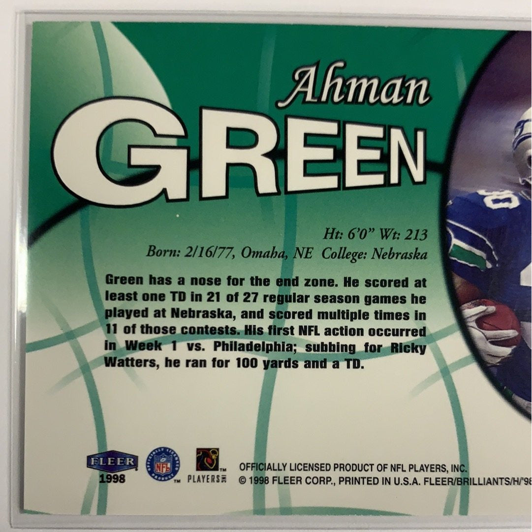  1998 Fleer Brilliants Ahman Green RC  Local Legends Cards & Collectibles